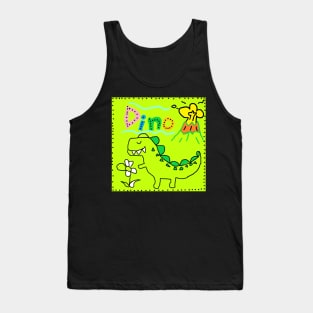 dinosaur,dino, llustration Tank Top